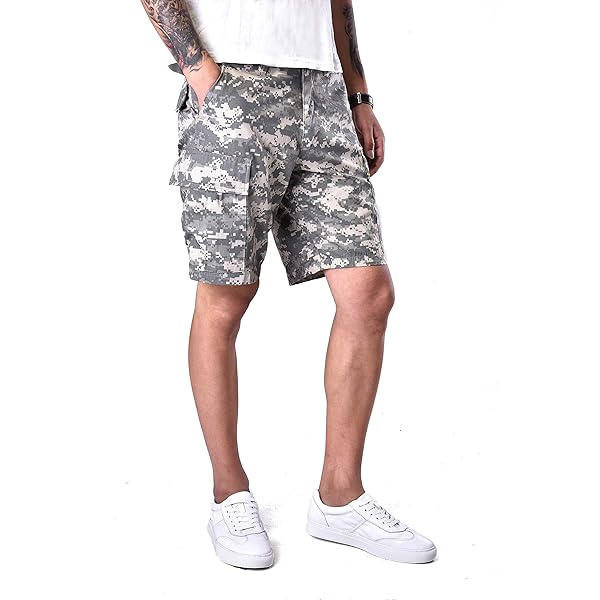 Men's Camo Cargo Shorts Military Classic Relaxed Fit Durable Half Men's Camo Cargo Shorts Military Classic Relaxed Fit Durable Half
